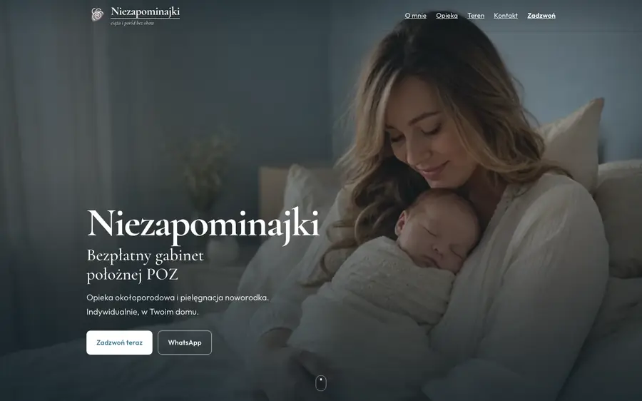 Zrzut ekranu strony Niezapominajki